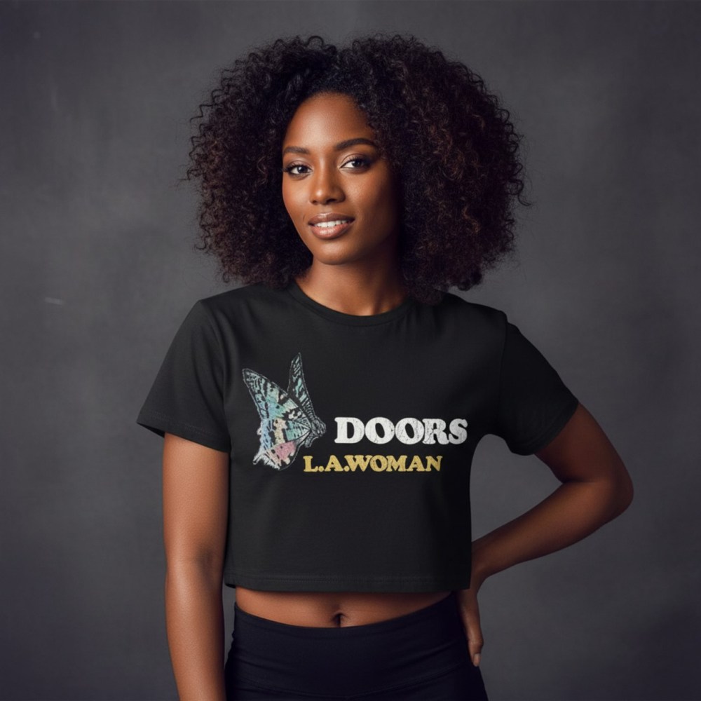 The Doors - LA Woman Crop top - Black
